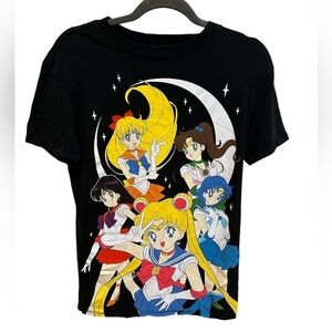 Sailor Moon XS black T shirt Naoko Takeuchi/PNP Toei Animation.‎ Anime Kawaii